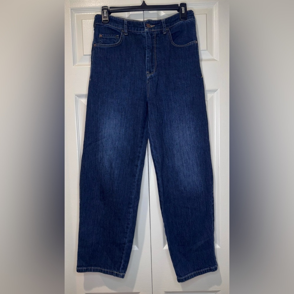 Pilcro Anthropologie Jeans Womens Blue Denim Wide Leg Baggy Loose EUC. Size 27